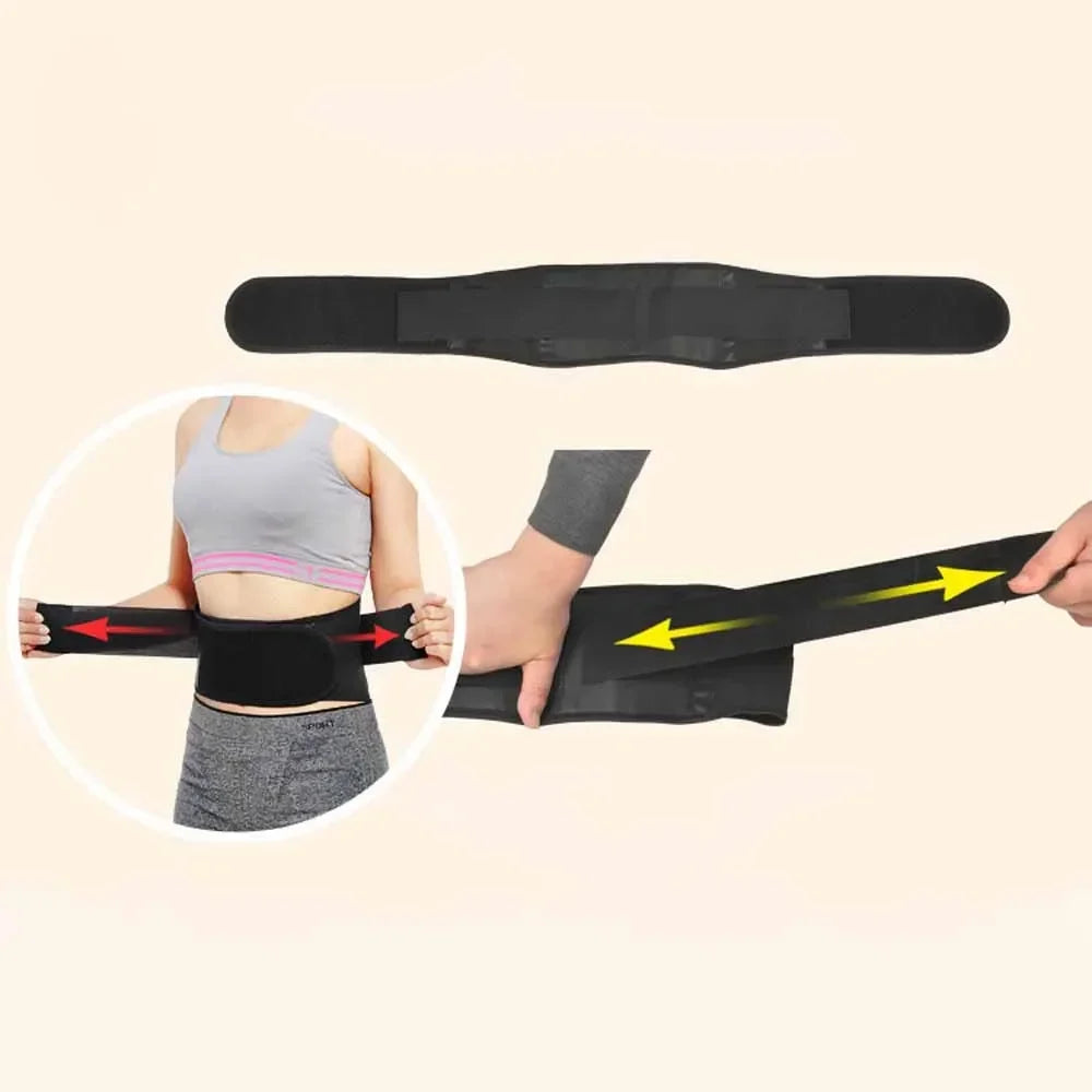 Adjustable Tourmaline Self Heating Magnetic Therapy Back Waist Support Belt