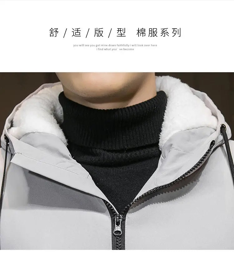 2025 Autumn and Winter New Fashion Trend Solid Color Plus Fleece Trench Coat