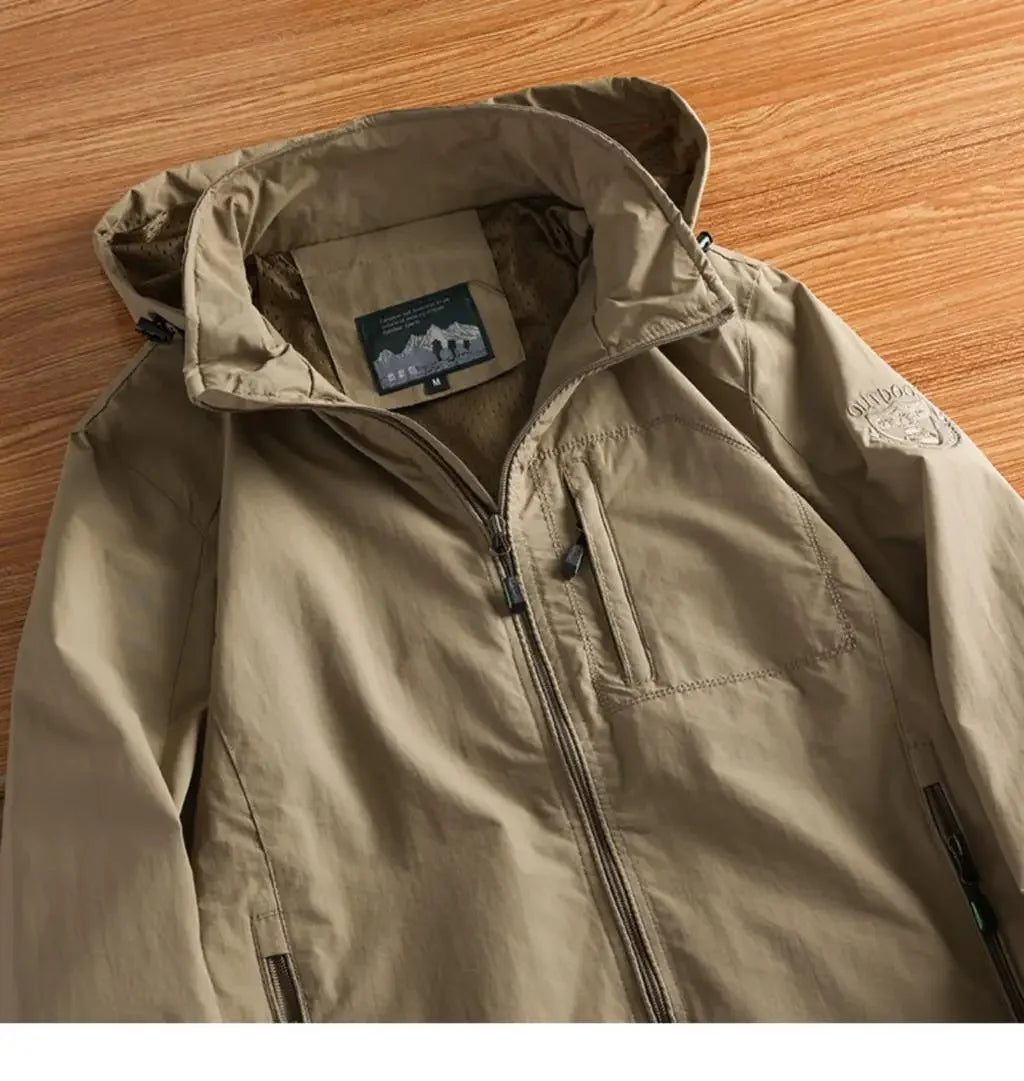 Windbreaker Jackets For Men Motorcycle Military Clothing Waterproof Male 2025