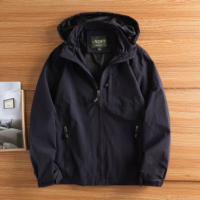 Windbreaker Jackets For Men Motorcycle Military Clothing Waterproof Male 2025