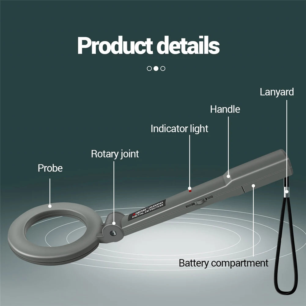ANENG DM3004A Professional Metal Detector Handheld Pin pointer Alarm High Sensitivity Scanner Security Checker Gold Finder Digger