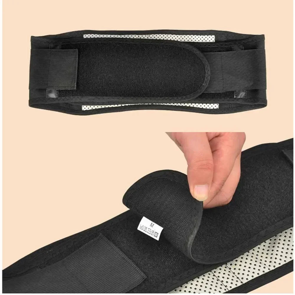 Adjustable Tourmaline Self Heating Magnetic Therapy Back Waist Support Belt