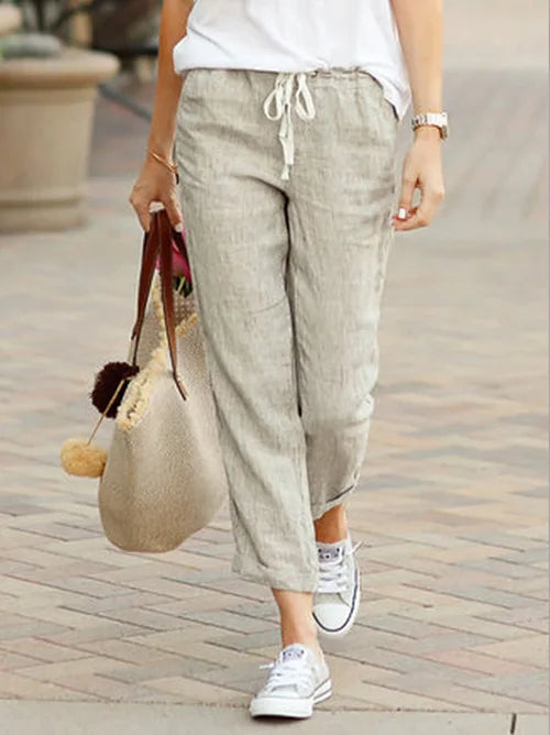 Autumn Cotton Women's Y2K Pants – Black Drawstring, Elastic Waist, Loose Casual Fashion Bottoms