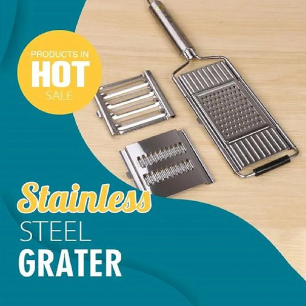 Shredder Cutter Stainless Steel Grater Portable Manual Vegetable Slicer Easy Clean Grater Multi Purpose Home Kitchen Tool
