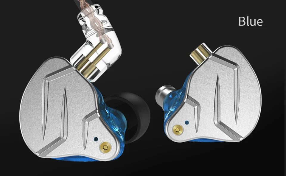 KZ ZSN Pro Metal Earphones 1BA+1DD Hybrid Technology HIFI Bass Earbuds In Ear Monitor Headphones Sport Noise Cancelling Headset