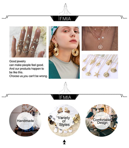 IFMIA Fashion Beads Leather Wrap Bracelet Set Men New Design Wristband Multiple Bracelets & Bangles Party Wedding Jewelry Gifts
