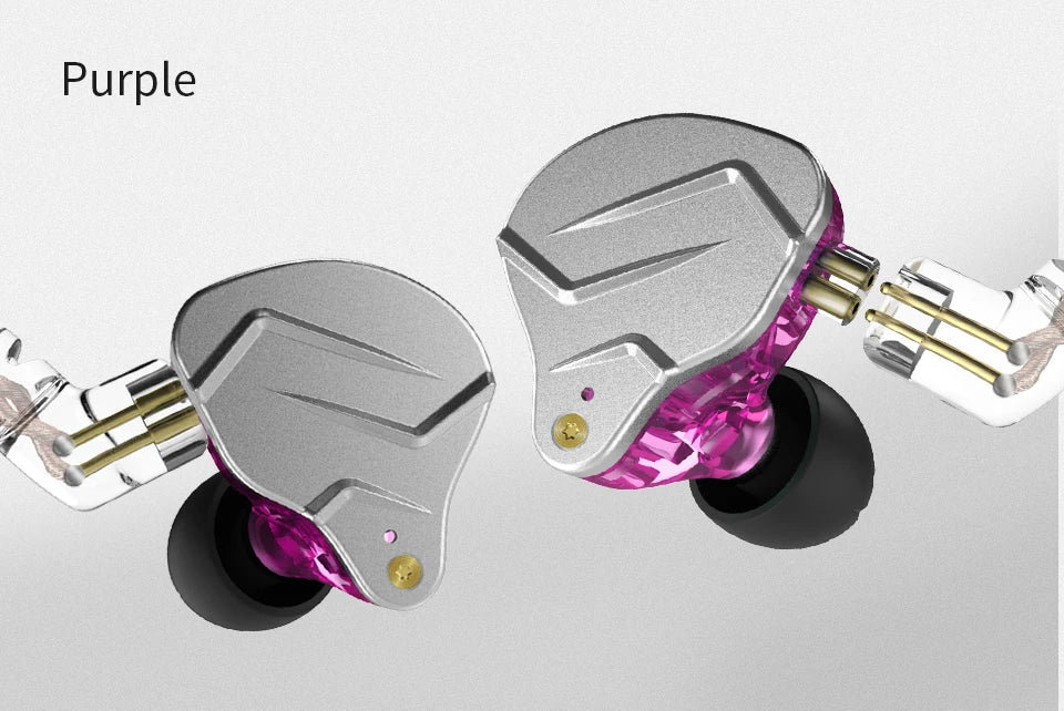 KZ ZSN Pro Metal Earphones 1BA+1DD Hybrid Technology HIFI Bass Earbuds In Ear Monitor Headphones Sport Noise Cancelling Headset
