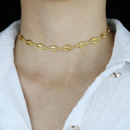 2025 Summer Beach Shell Shape Choker For Women Fashion Collar Short Necklace Jewelry