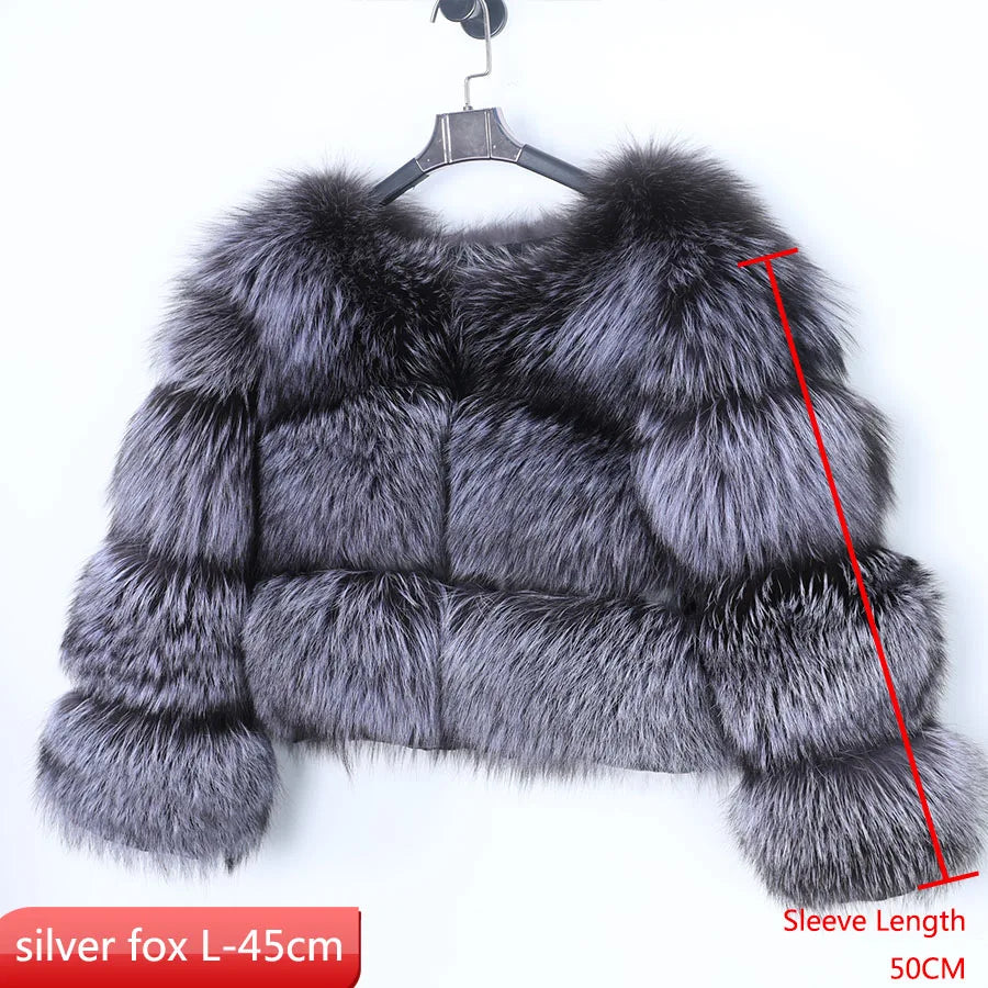 Super Hot Winter Women Luxury Thick Real Raccoon Fur Coat Natural Fox Fur Jacket Plus Size Furry Jackets Female Vest