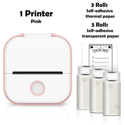 Phomemo T02 Mini Thermal Printer Wireless Mini Pocket Printer, Adhesive Sticker Printer for DIY, Journal, Student Birthday Gift