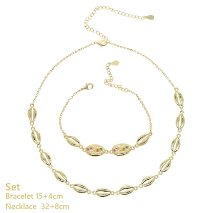 2025 Summer Beach Shell Shape Choker For Women Fashion Collar Short Necklace Jewelry