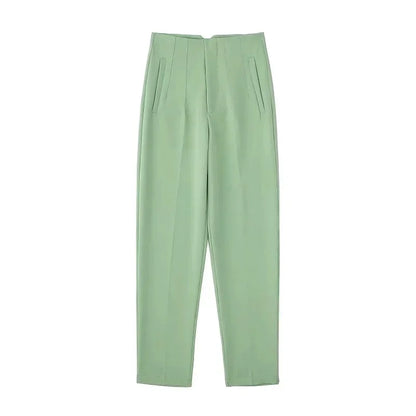 TRAF Fashion Office Wear High waist Pants for Women Formal Pants Office outfits