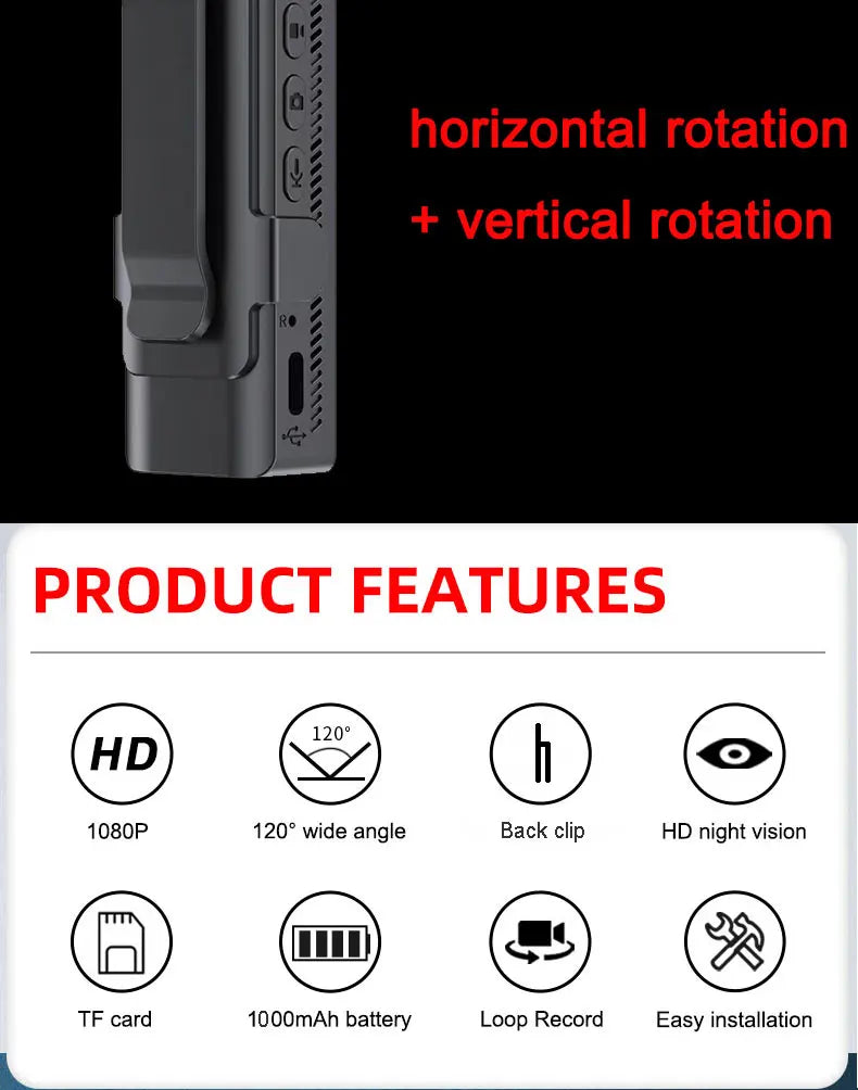 NEW With WIFI Hotspot Mini Camera 1080P Portable Digital Video Recorder Body Camera Night Vision DVR Miniature Camcorder