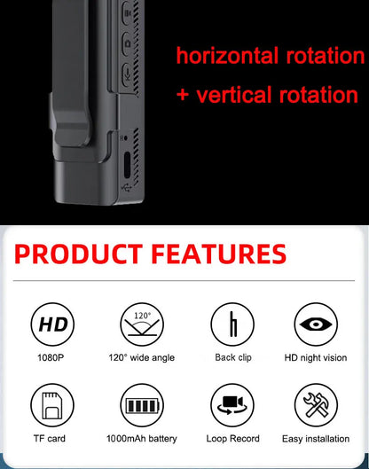 NEW With WIFI Hotspot Mini Camera 1080P Portable Digital Video Recorder Body Camera Night Vision DVR Miniature Camcorder