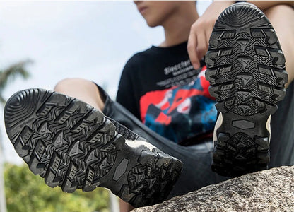 Summer Men's Mesh Sports Shoes Fashion Mountaineering Breathable Lightweight Anti Slip Shoes