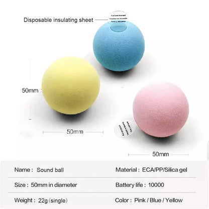 Smart Cat Toys Interactive Ball Plush Electric Catnip Training Toy Kitten Touch Sounding 2025