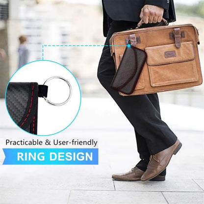 Signal Blocking Faraday Bag Anti-Radiation Anti-Hacking Tracking For Cell Phones GPS RFID Car Key FOB EMF Case Storage Bags