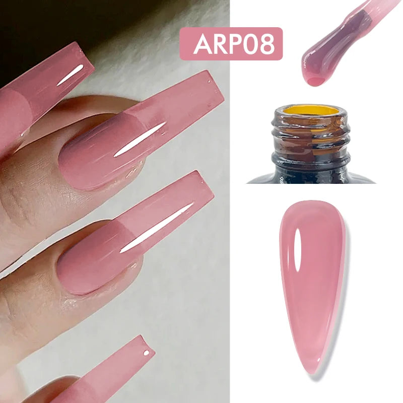 CHUNSHU 6 IN 1 Extension Gel 15ML Builder Nail Gel In A Bottle Semi Permanent Rubber Base Coat Self-leveling UV Construction Gel