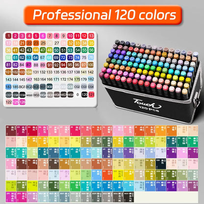 12-262 Colores Double Pen Tip Markers Brush Pens Set Painting Highlighter School Art Supplies for Artist Stationery