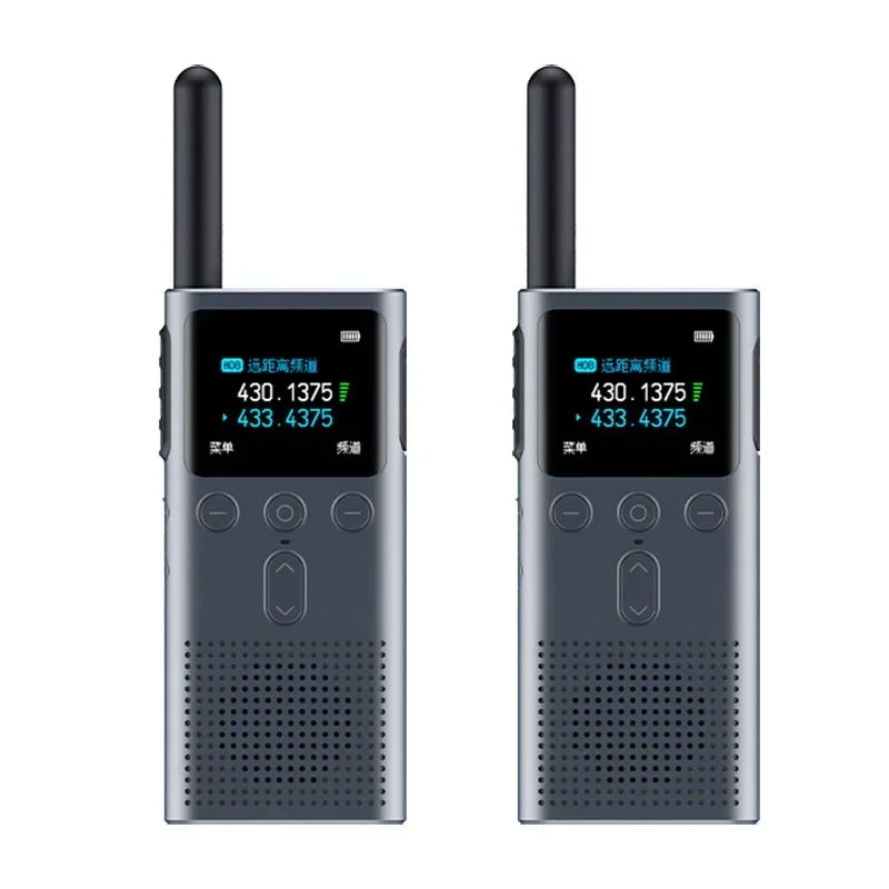 XIAOMI Walkie Talkie 2S 1.77"Color Screen 4W Power 120-hour Standby Dual Mode 5km Call Distance IP54 Outdoors Security Intercom