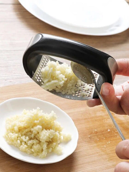 Stainless Steel Garlic Press Manual  Mincer Chopping