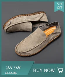 Soft Men Loafers Slip On Leather Casual Shoes For Men Moccasins Plus Size 39-48 Flats Sneakers Men Handmade Design Man Shoes