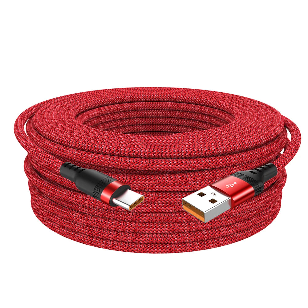 6A USB TYPE C/Micro USB Fast Charge Cable 3m 5 Meters USB C Android Extend Charging Cable for Huawei Samsung Xiaomi OPPO OnePlus