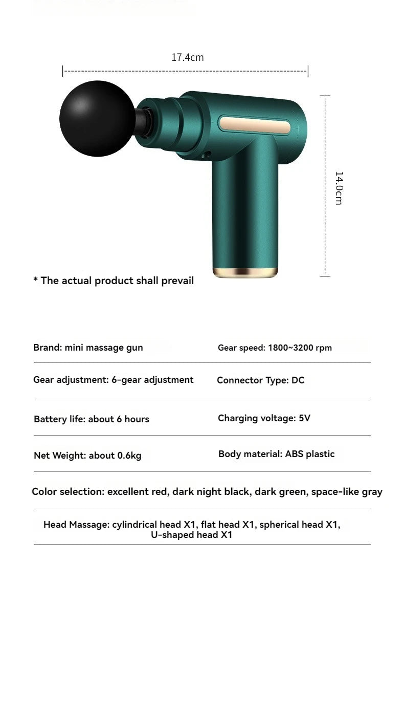 Fascia G.u.n Muscle Relaxation Massager Electric Vibration Massage Professional Grade Neck Membrane Tool