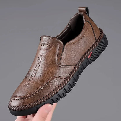 Business Leather Shoes Moccasin Shoes Breathable Men's Casual Loafers Comfortable Shoes for Men Summer Men's Sneakers