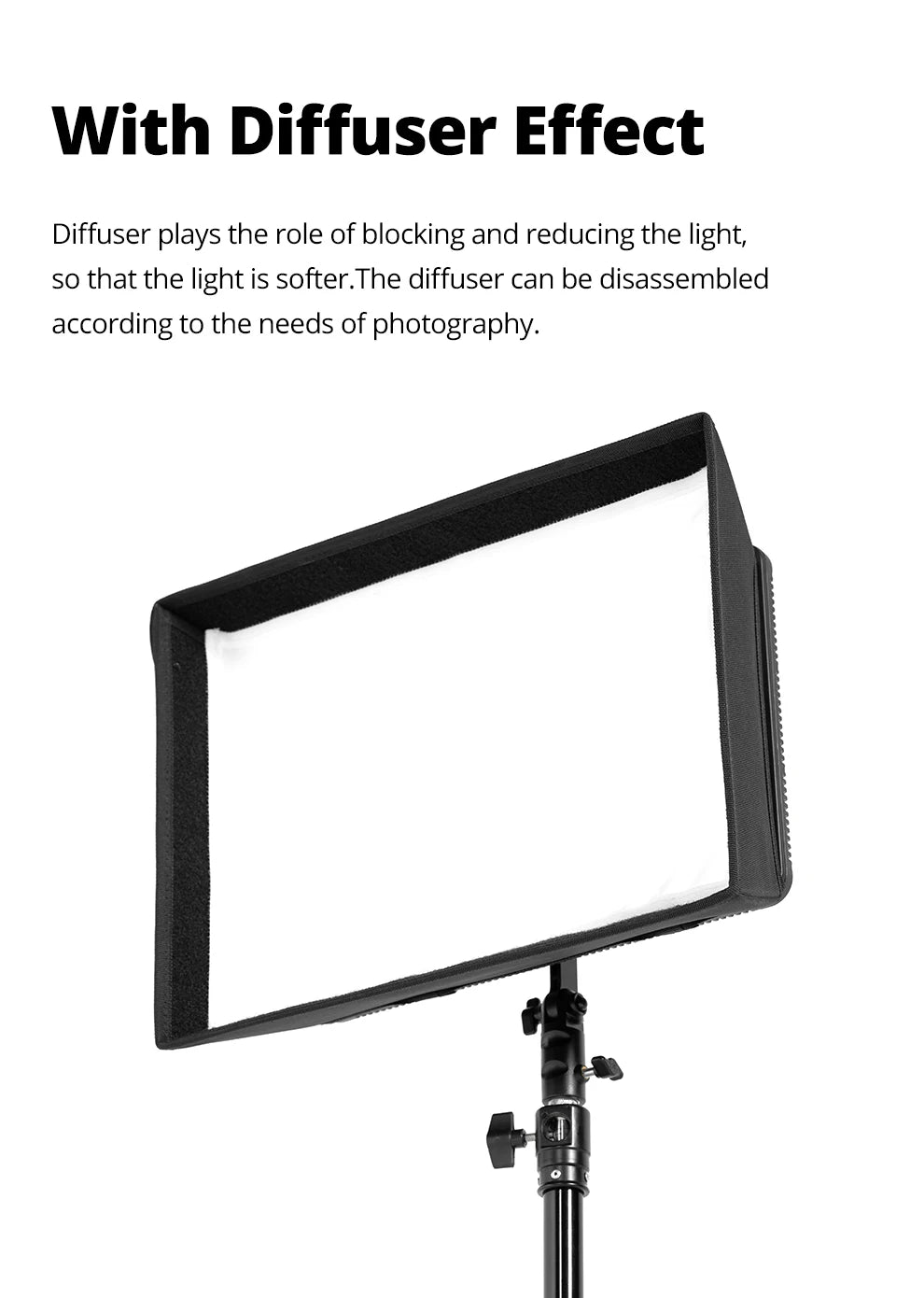 Godox LEDP260C LED Video Soft Light Diffuser Honeycomb Grid Softbox for Godox LED Video Light (Softbox Only)