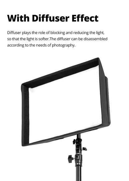 Godox LEDP260C LED Video Soft Light Diffuser Honeycomb Grid Softbox for Godox LED Video Light (Softbox Only)