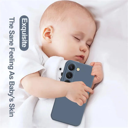 luxury Liquid Silicone Case for Samsung S25 S24 Galaxy S20 S21 S22 S23 FE Plus Note10 20 A52 A31 A41 A71 A51 A72 A70 A50 Coque