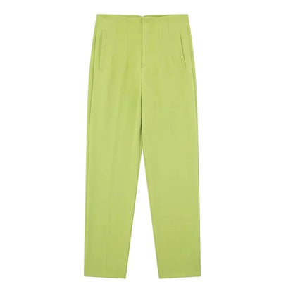 TRAF Fashion Office Wear High waist Pants for Women Formal Pants Office outfits