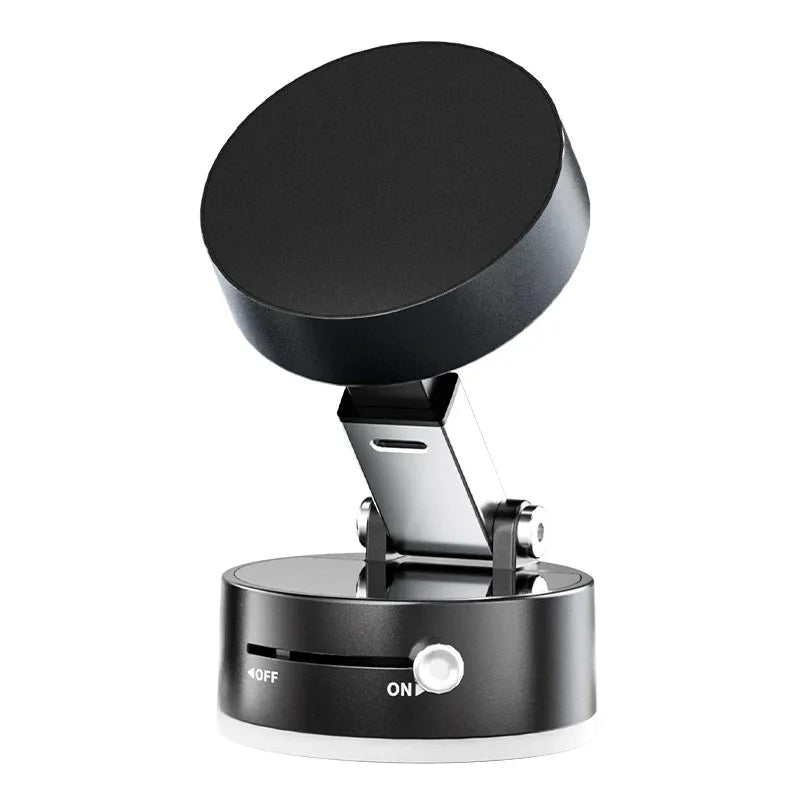 Magnetic Suction Cup Swivel Stand – Folding Double-Sided Phone Holder