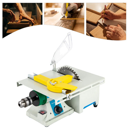 Table Saw 5-in-1 Bench Grinder – 750W Copper Motor, 6" Saw Blades, Adjustable Speed