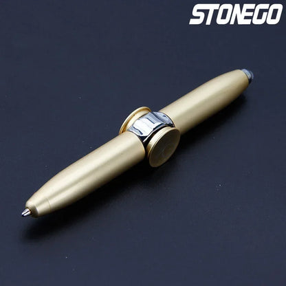 STONEGO Relieve Stress Spinner Pen  Gyroscope Decompression Light Ball