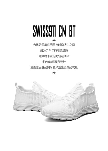 Men's casual sports shoes breathable summer light Soft sole comfort outdoor running shoes