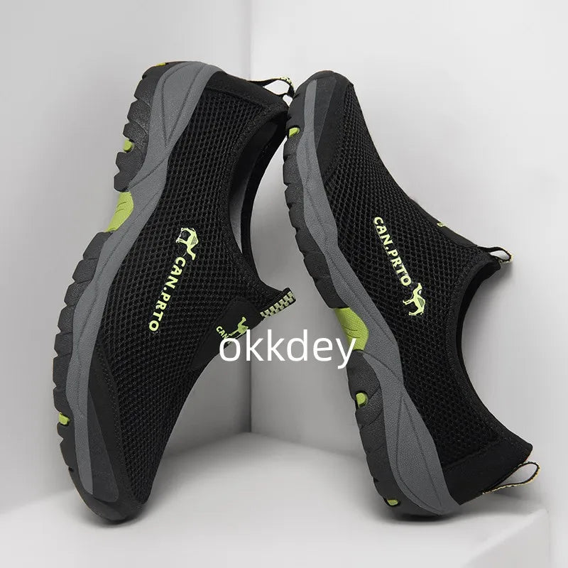 Men's Shoes  Mesh  Casual Shoes Summer Outdoor Sneakers Sports and Leisure Men Non-slip Climbing Shoes Breathable Men's