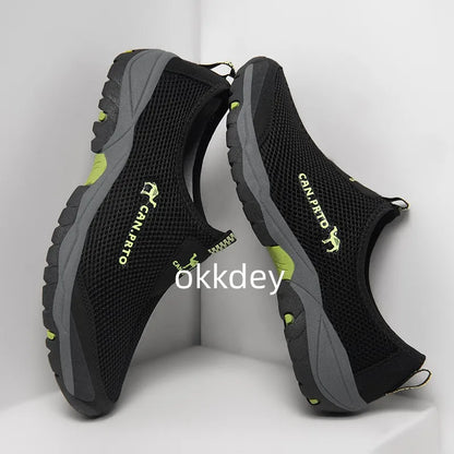 Men's Shoes  Mesh  Casual Shoes Summer Outdoor Sneakers Sports and Leisure Men Non-slip Climbing Shoes Breathable Men's