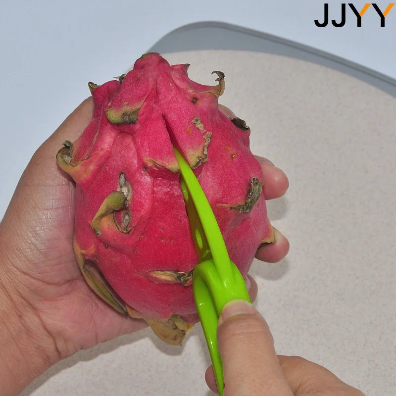 JJYY 3-in-1 Avocado Slicer Shea Butter Fruit Peeler Pulp Separator Plastic Knife Kitchen Vegetable Tool