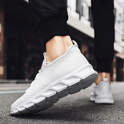 Men's casual sports shoes breathable summer light Soft sole comfort outdoor running shoes