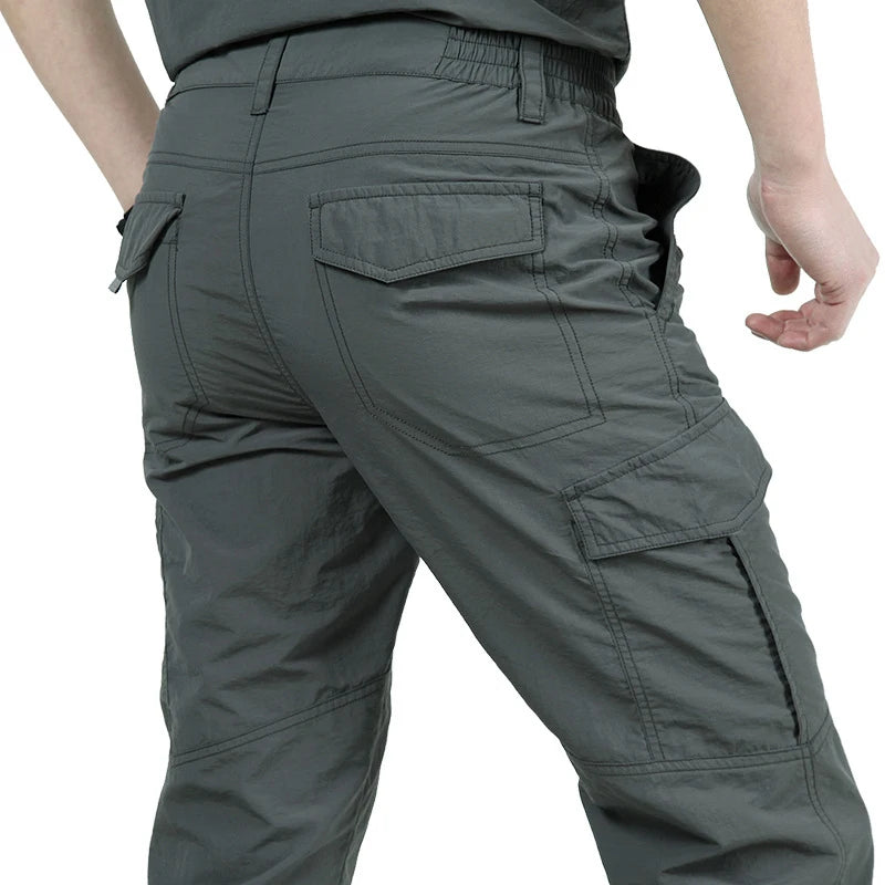 2025 Outdoor Waterproof Tactical Cargo Pants Men Breathable Summer Casual Army Military Long Trousers
