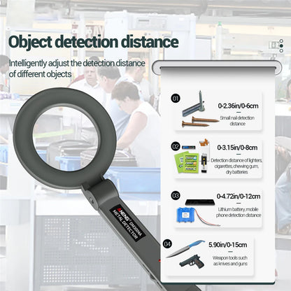 ANENG DM3004A Professional Metal Detector Handheld Pin pointer Alarm High Sensitivity Scanner Security Checker Gold Finder Digger