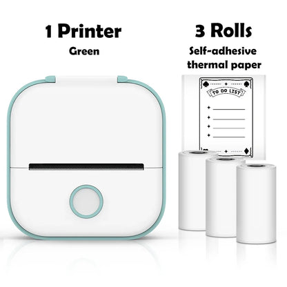 Phomemo T02 Mini Thermal Printer Wireless Mini Pocket Printer, Adhesive Sticker Printer for DIY, Journal, Student Birthday Gift