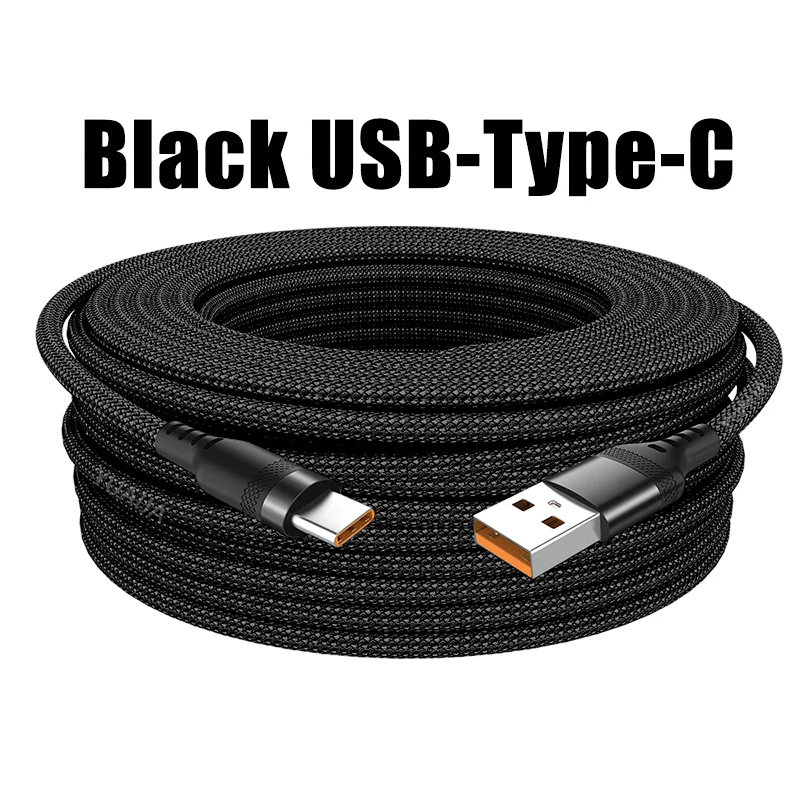 6A USB TYPE C/Micro USB Fast Charge Cable 3m 5 Meters USB C Android Extend Charging Cable for Huawei Samsung Xiaomi OPPO OnePlus