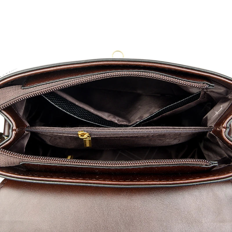 Premium Leather Crossbody Shoulder Bag – Elegant Designer Handbag for Women