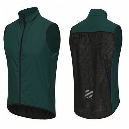 Rsantce Men Jerseys Windproof Waterproof Lightweight Cycling Sleeveless Jacket Mtb Bike Uniform Bicycle Jersey Clothing Vest