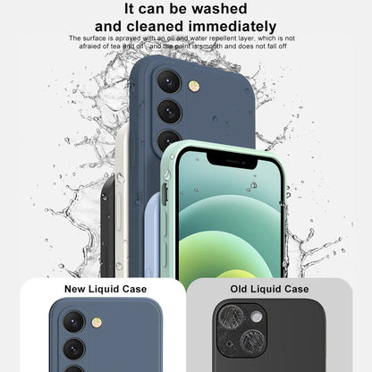 luxury Liquid Silicone Case for Samsung S25 S24 Galaxy S20 S21 S22 S23 FE Plus Note10 20 A52 A31 A41 A71 A51 A72 A70 A50 Coque