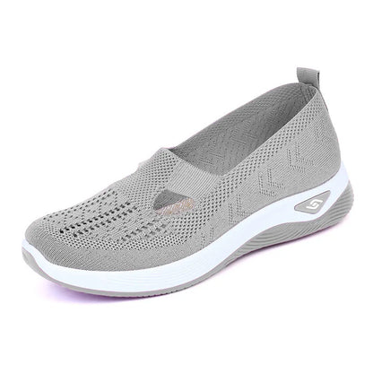 Women's New Summer Shoes Mesh Breathable Sneakers Light Slip on Flat Platform Casual Shoes