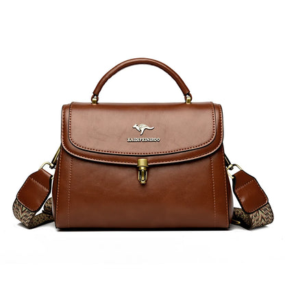 Premium Leather Crossbody Shoulder Bag – Elegant Designer Handbag for Women
